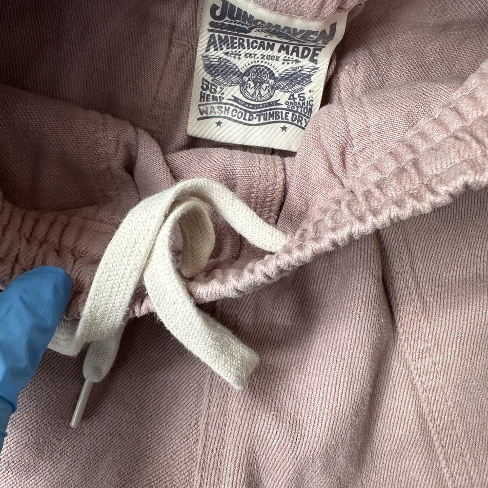 Jungmaven Ocean Pants Womens XS‎ Pink Elastic Waist Pull On Hemp Organic Cotton - Picture 5 of 13